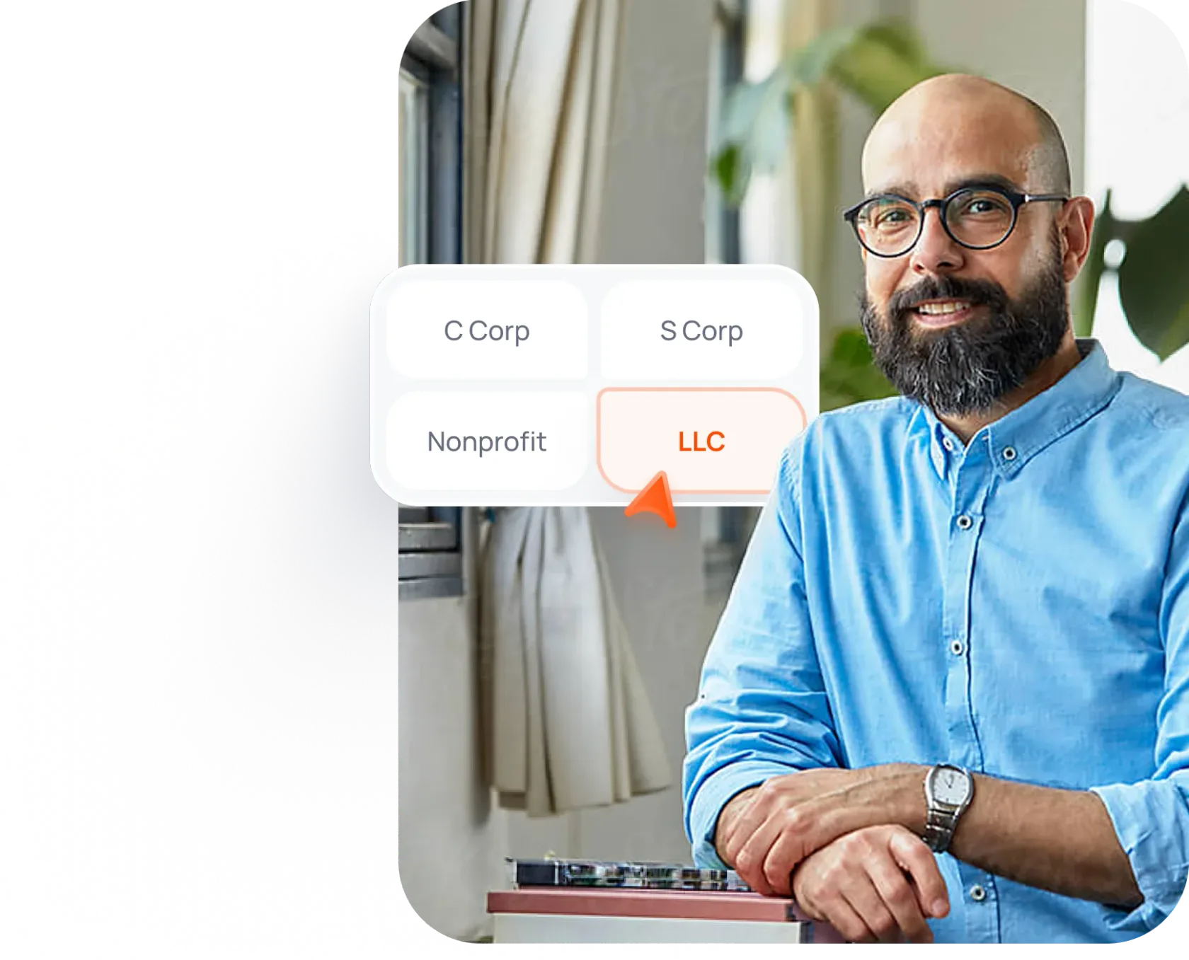 Business Owner Selecting Llc Entity Type