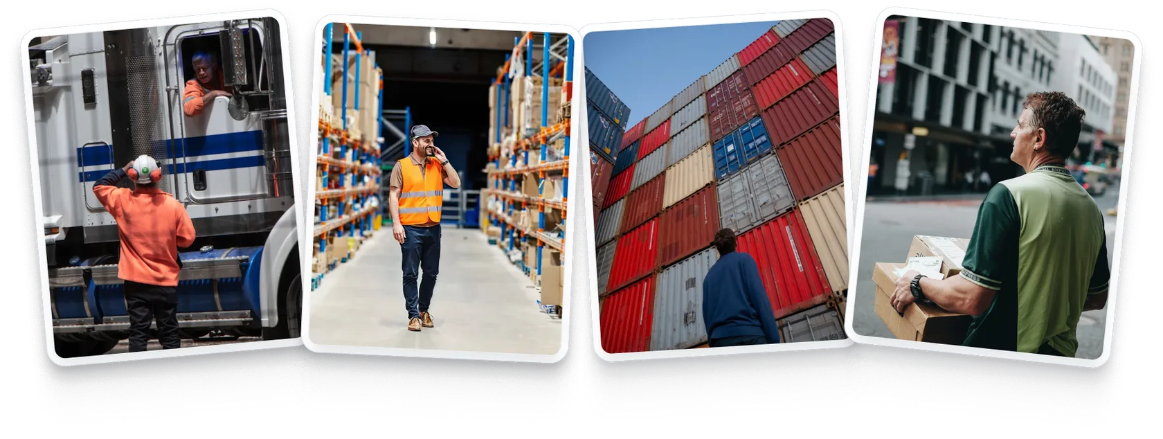 Logistics And Supply Chain Workers In Action