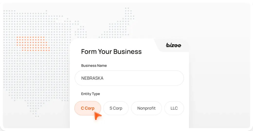 Nebraska Corp Map