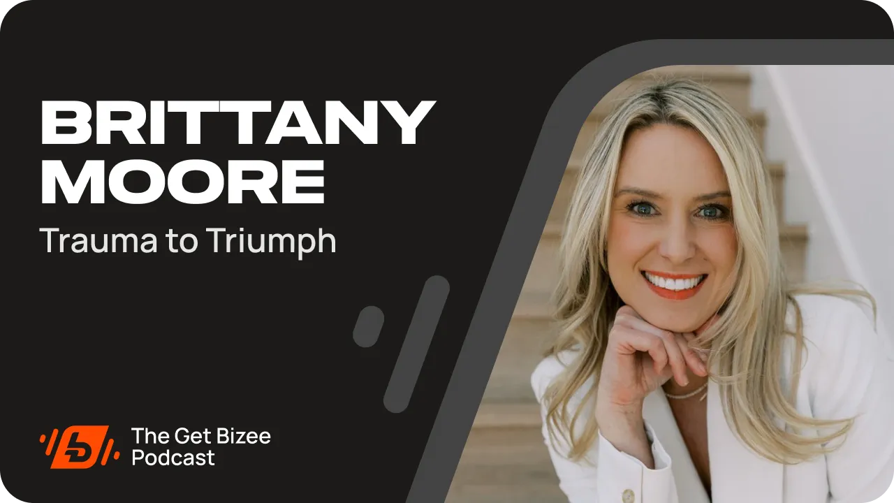Brittany Moore YouTube Thumbnail - Trauma to Triumph