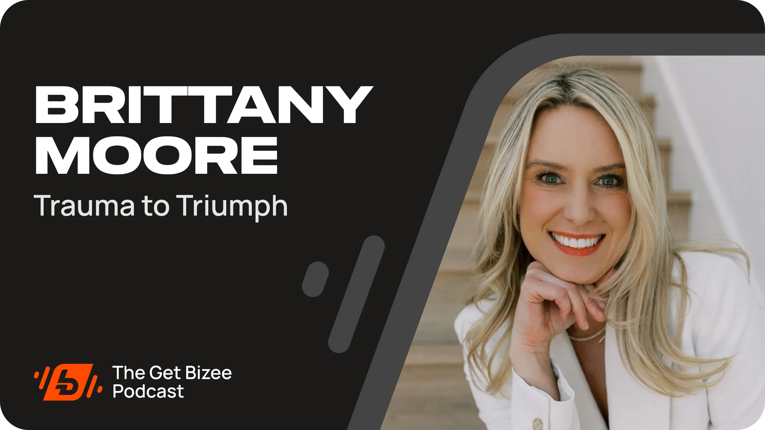 Brittany Moore YouTube Thumbnail - Trauma to Triumph
