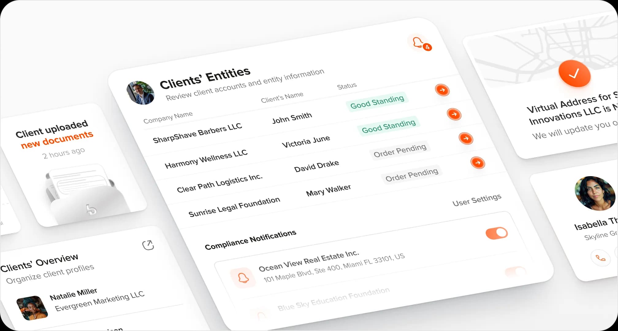 Commercial Client Dashboard Visualization