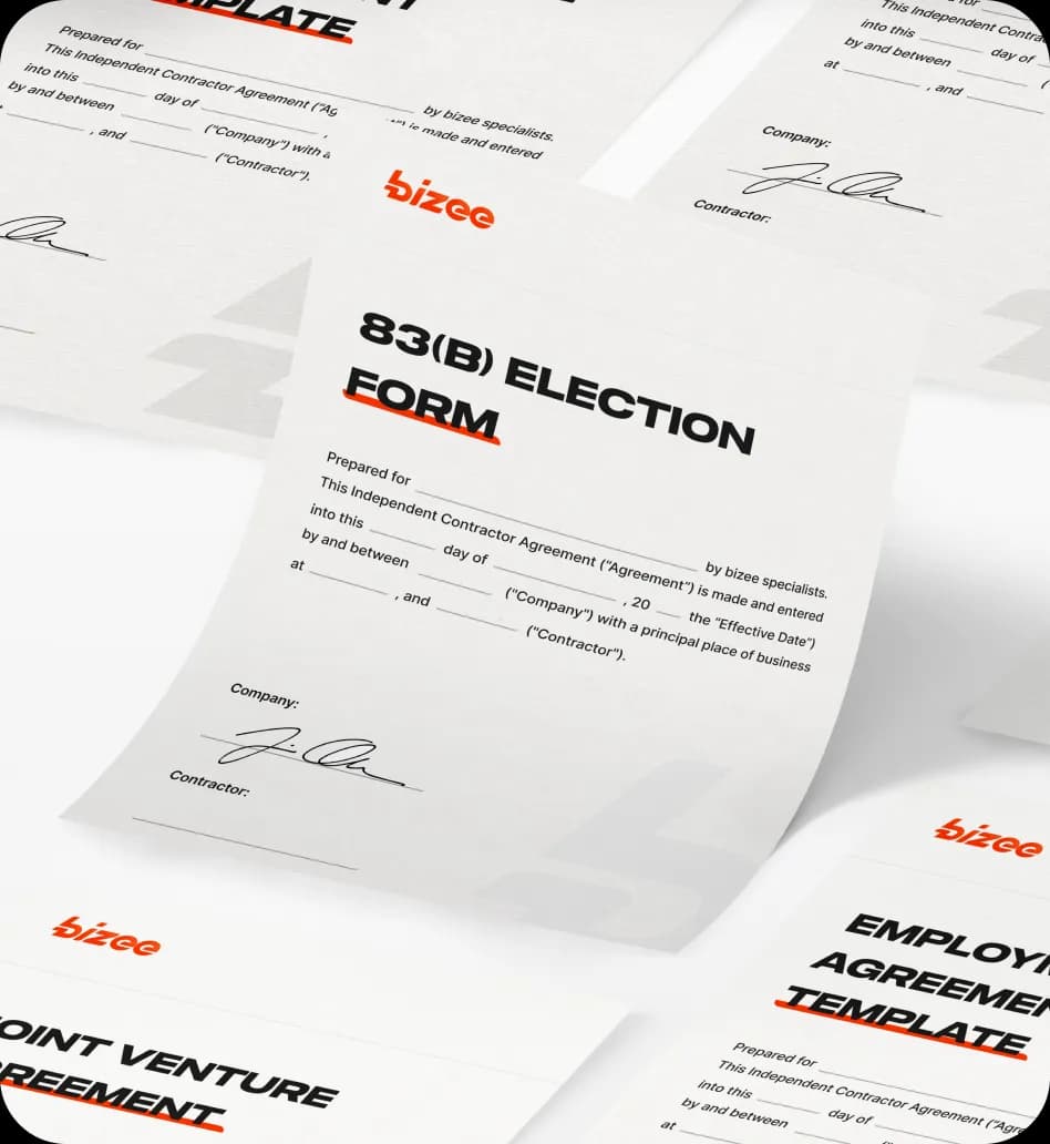 An image showing custom branded bizee 83(B) Election Form