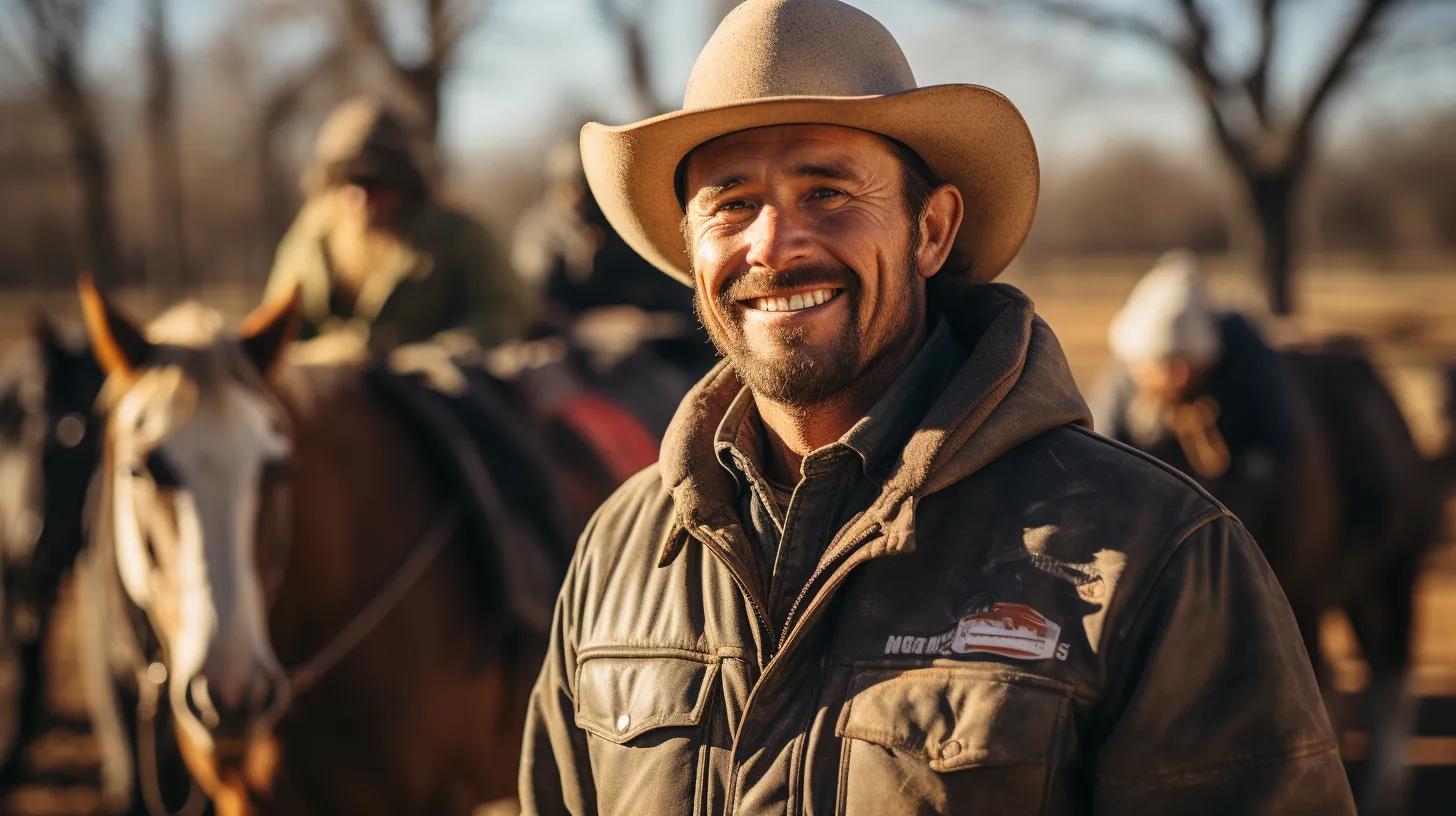 A cowboy on his ranch