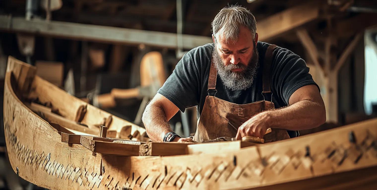 A woodworker in his workshop