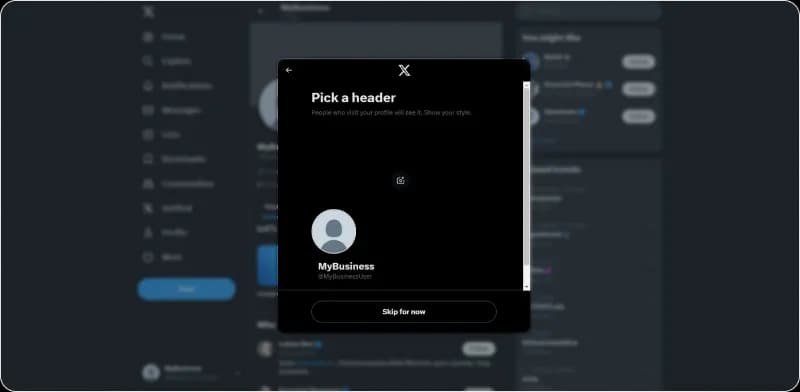Img 12. How to set up an X (Twitter) account