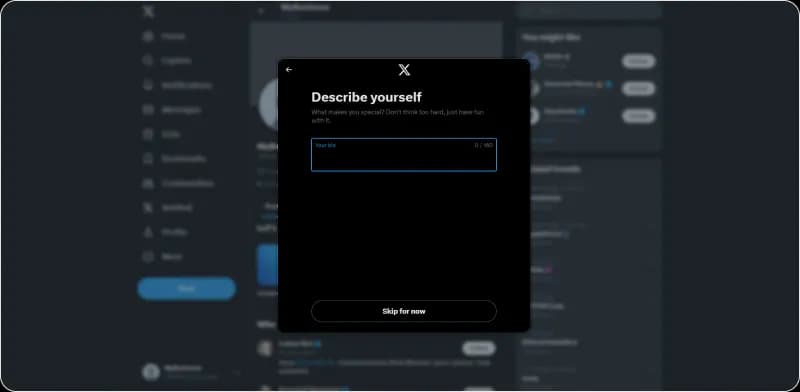 Img 13. How to set up an X (Twitter) account
