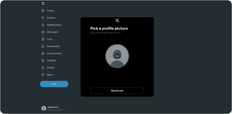Img 7. How to set up an X (Twitter) account