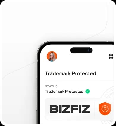 Bizfiz logo representing trademark protection and trademark protection status.