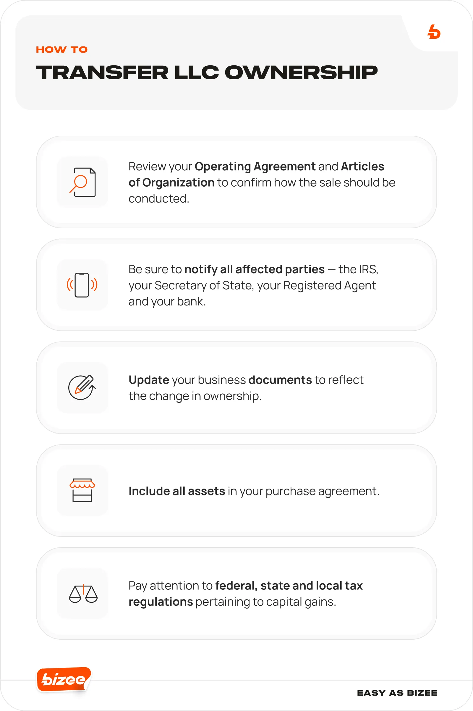 How to Transfer LLC Ownership