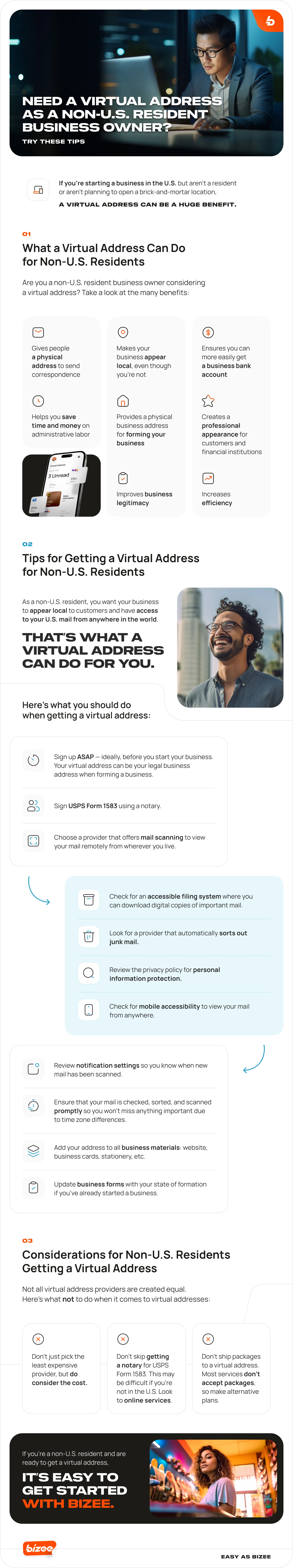 Need a Virtual Address as a Non-U.S