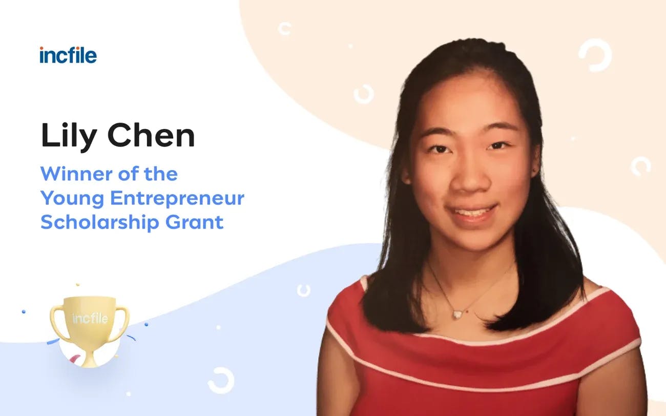 Lily Chen Winner of the Young Entrepreneur Scholarship Grant
