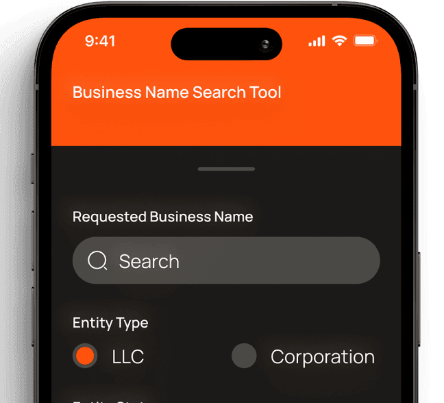 Business Name Search Tool on iPhone 14
