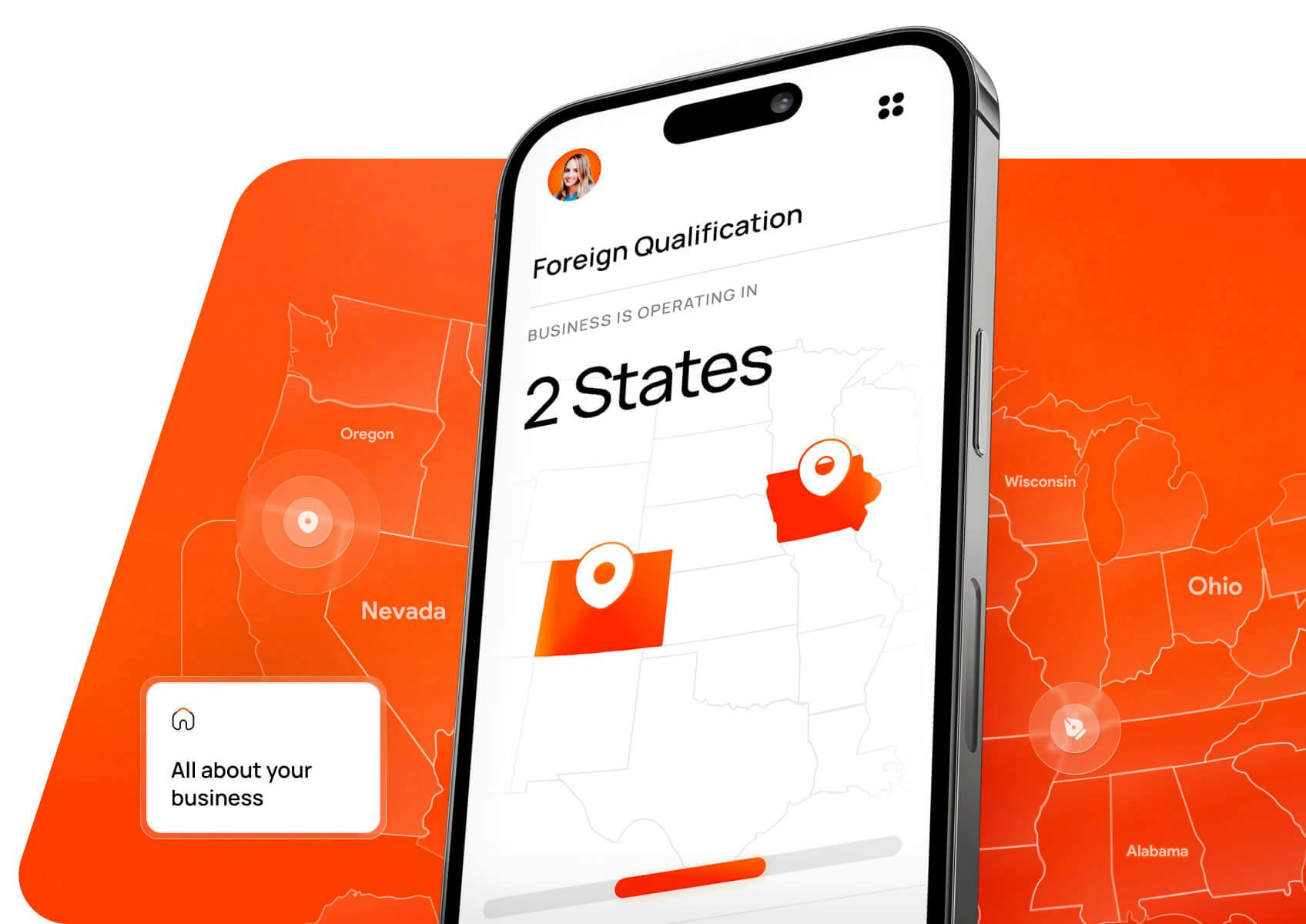 Foreign qualifications mobile app screen