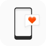 Phone Heart Icon 