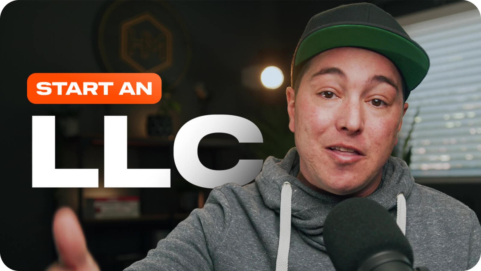 A man with a title Start na LLC in the background