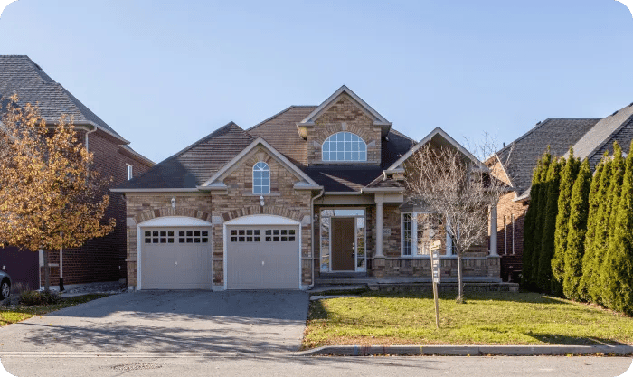 Modern Suburban House With Double Garage