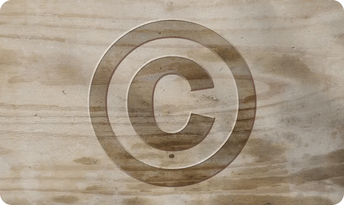 Trademark Symbols Wooden Blocks