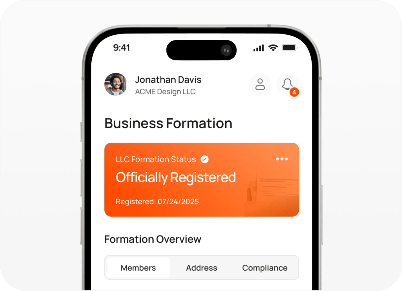 Business Formation Officially Registered Copy