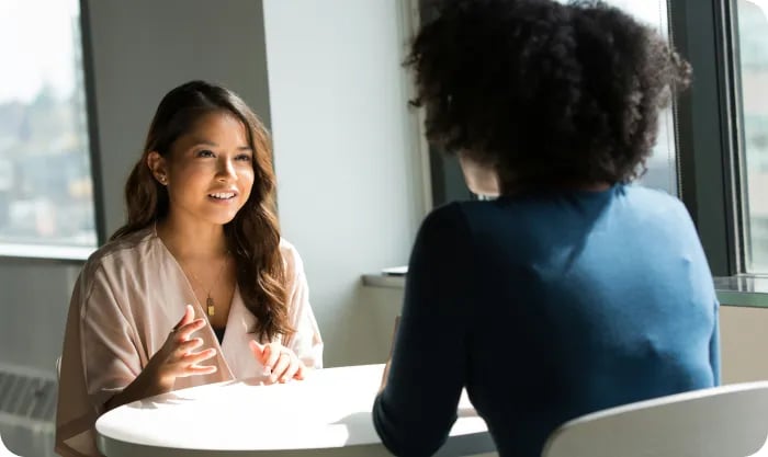 Business Meeting One On One Discussion