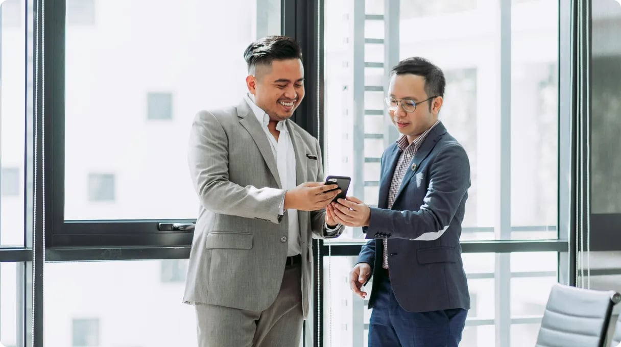 Business Professionals Discussing Strategy Office