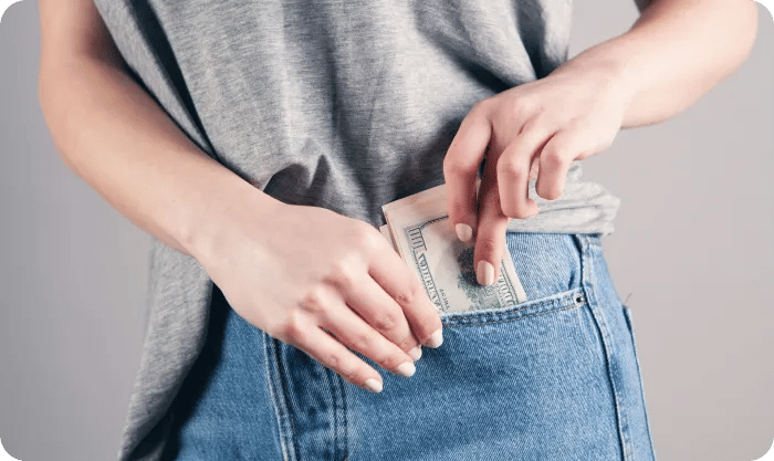 Cash Into Pocket Jeans