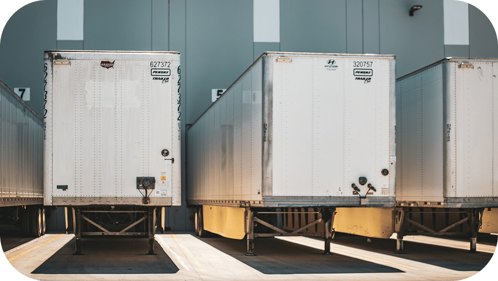 Freight Trailers Parked At Loading Dock Mobile