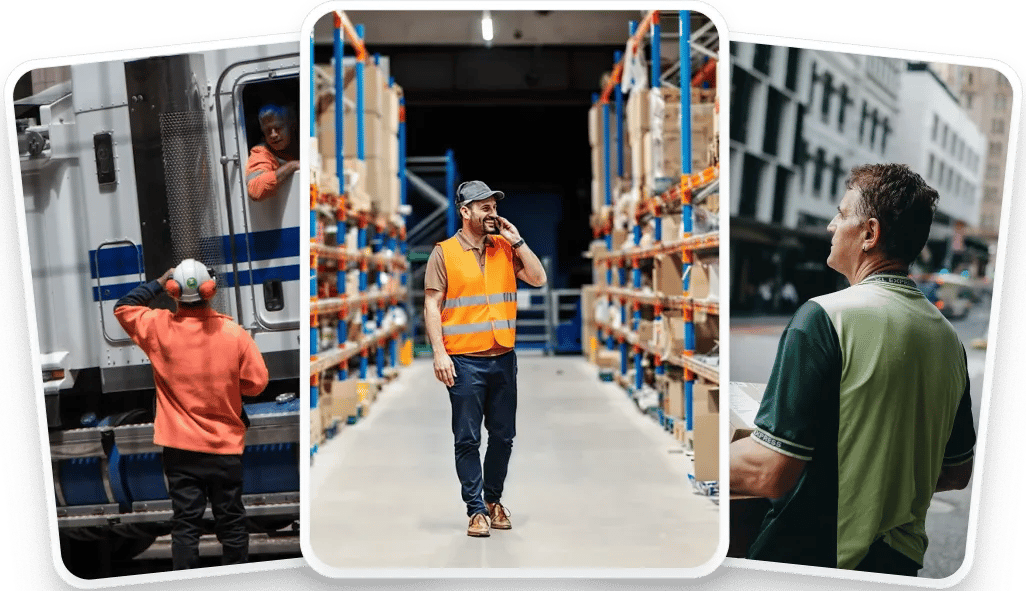 Logistics And Supply Chain Workers In Action Mobile