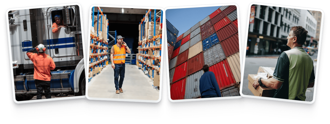 Logistics And Supply Chain Workers In Action