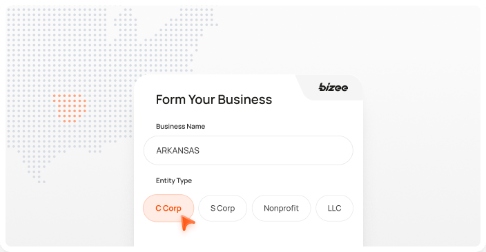 Arkansas Corp Map