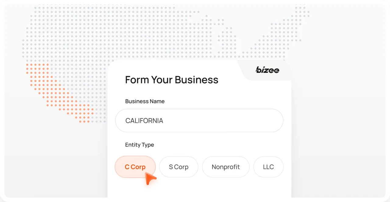 California Corp Map