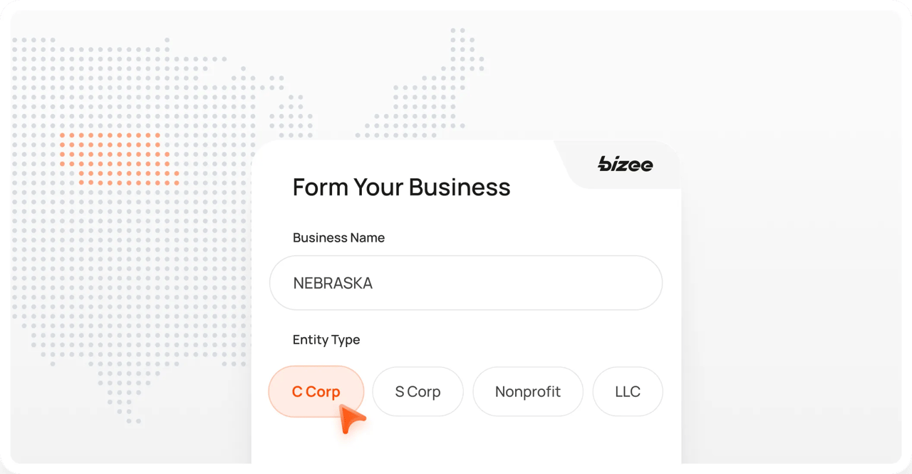 Nebraska Corp Map