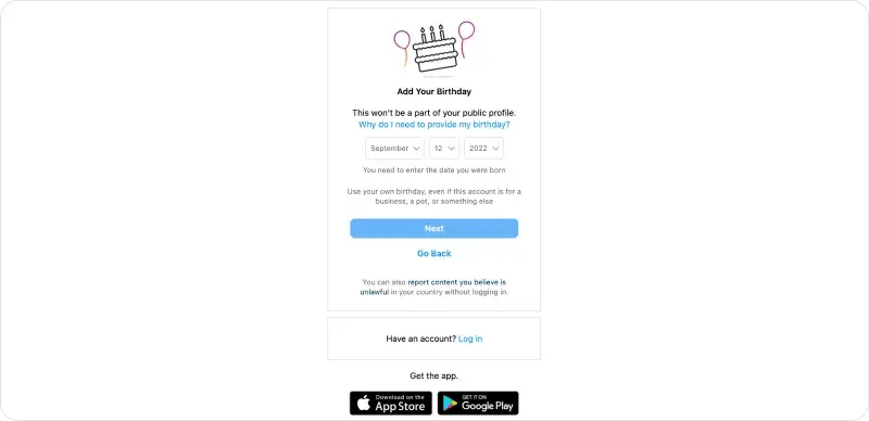 Setup Instagram Account 3