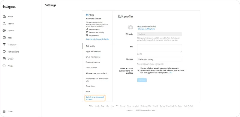 Setup Instagram Account 5