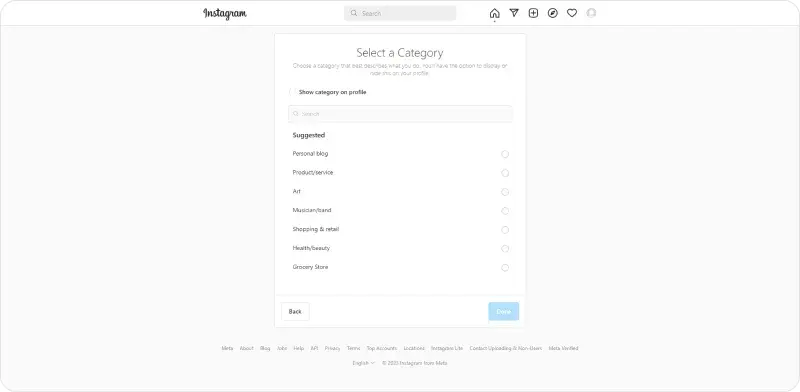 Setup Instagram Account 8
