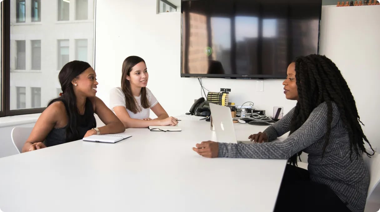 Team Meeting Office Discussion