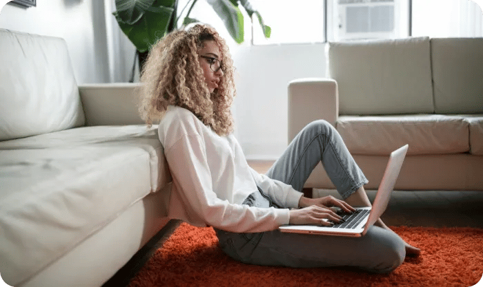 Woman Sitting On The Floor