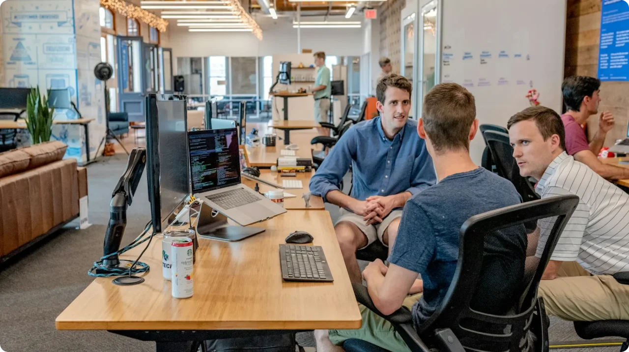 Tech Startup Team Working