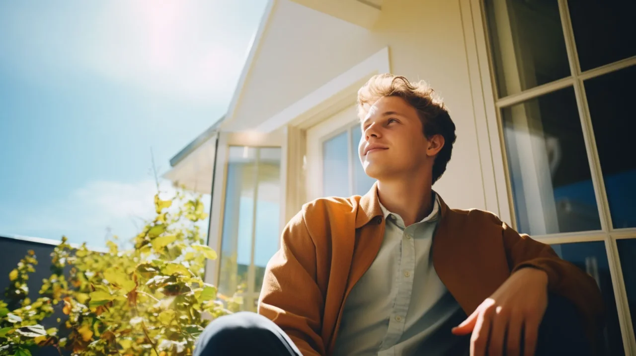 Young Man Sitting Home Dba Expiration