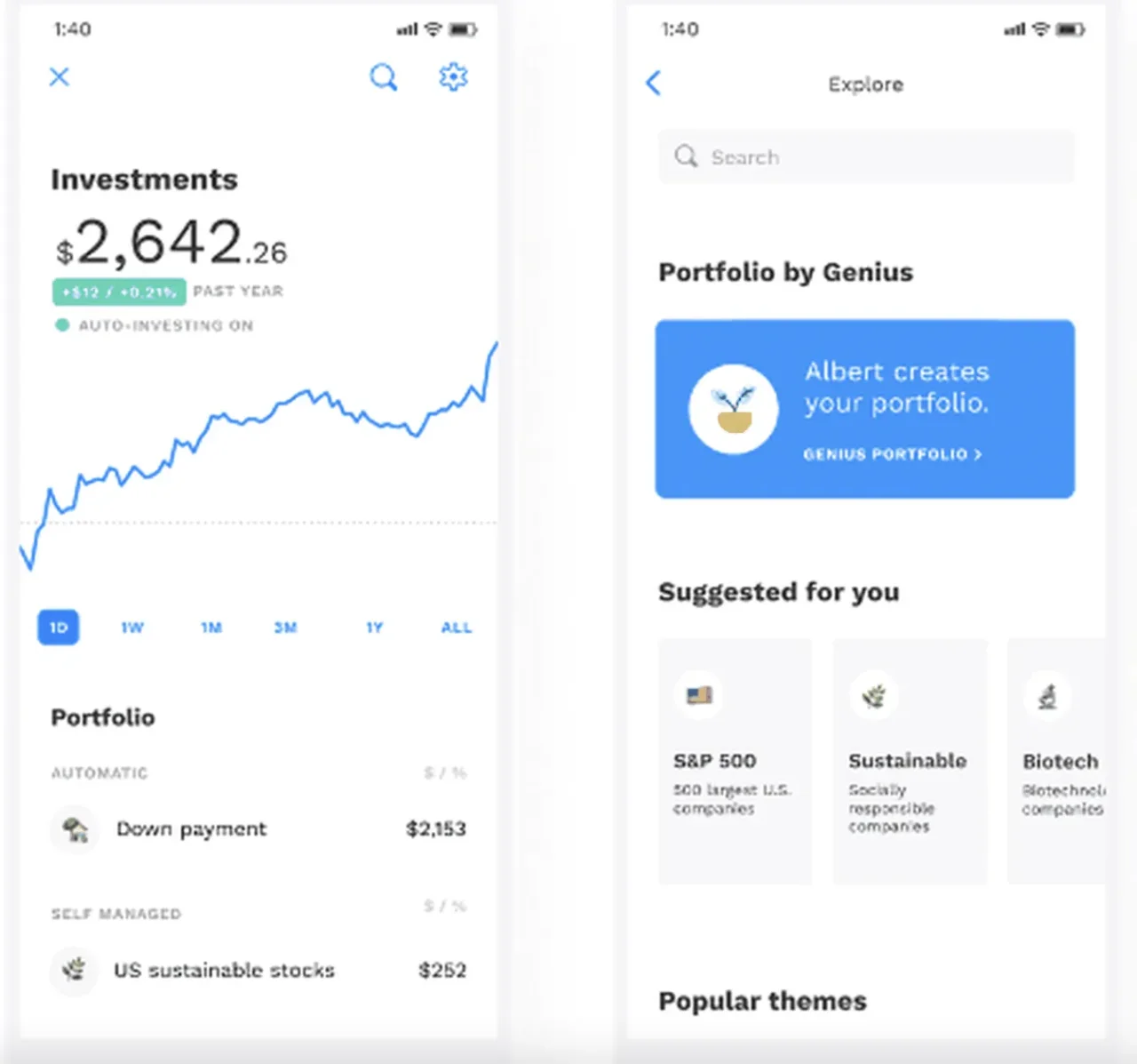 Albert App Screenshot