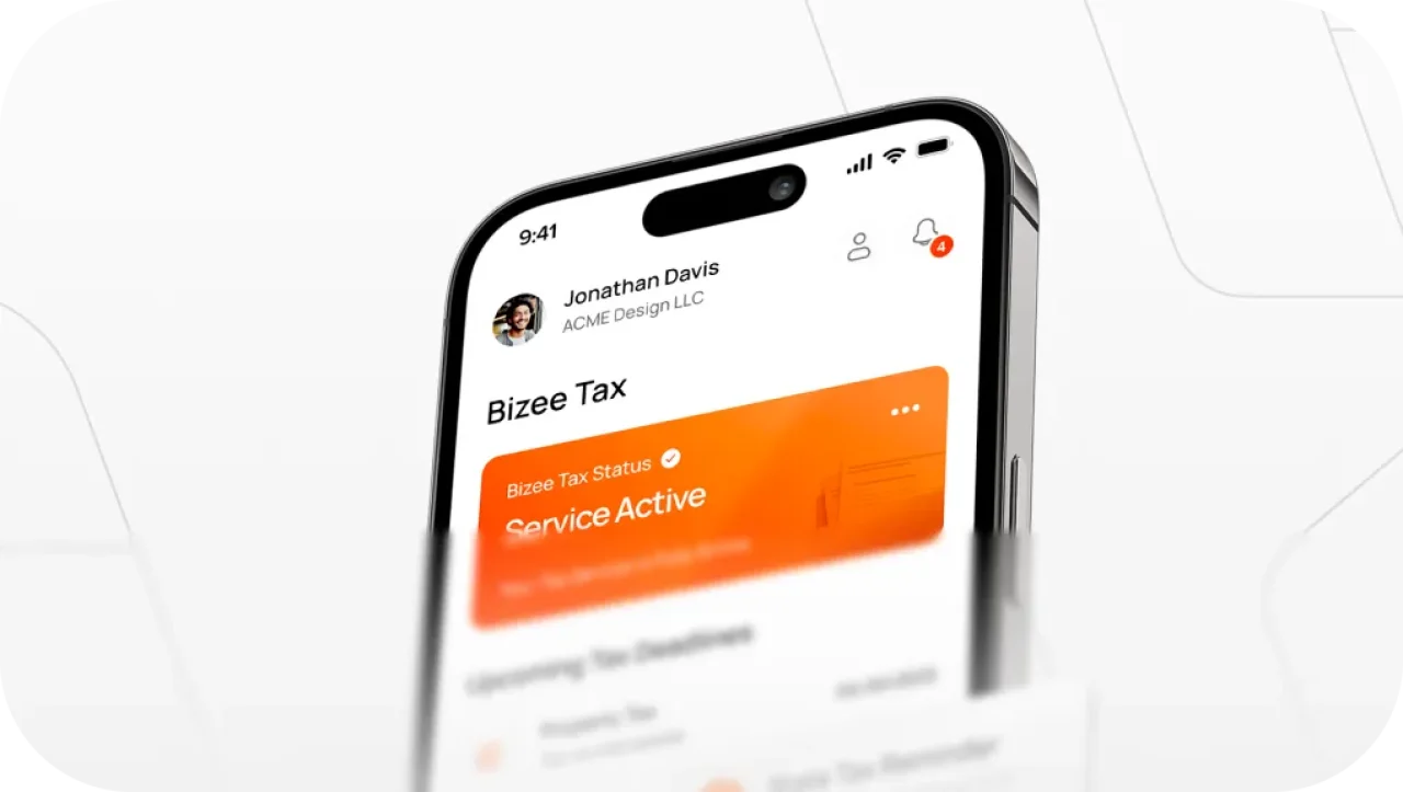 Bizee Tax Service Active Mobile Dashboard Mobile