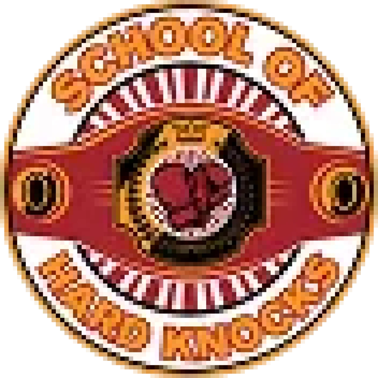 Circular ‘School of Hard Knocks’ logo featuring a red and gold emblem with a stylized fist in the center.