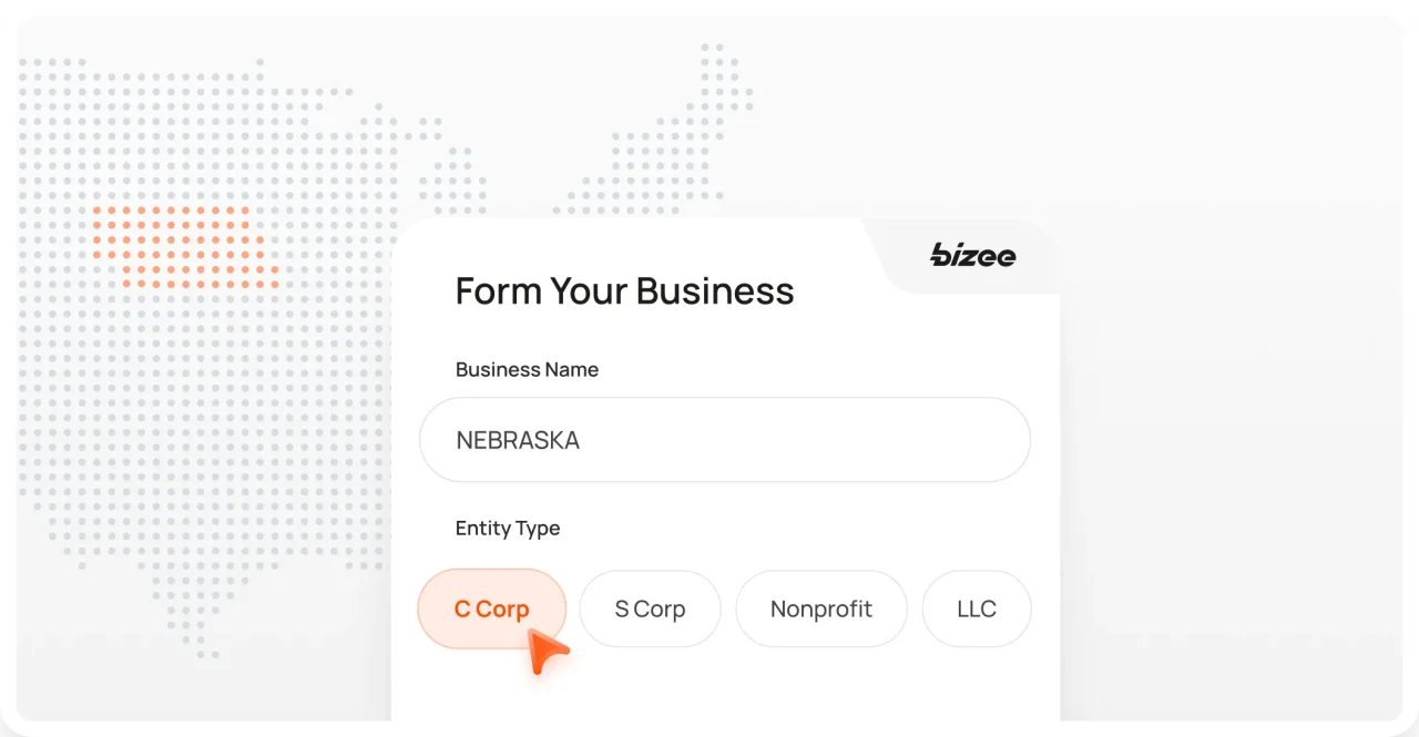 Nebraska Corp Map