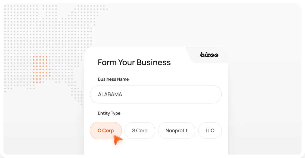 Alabama Corp Map