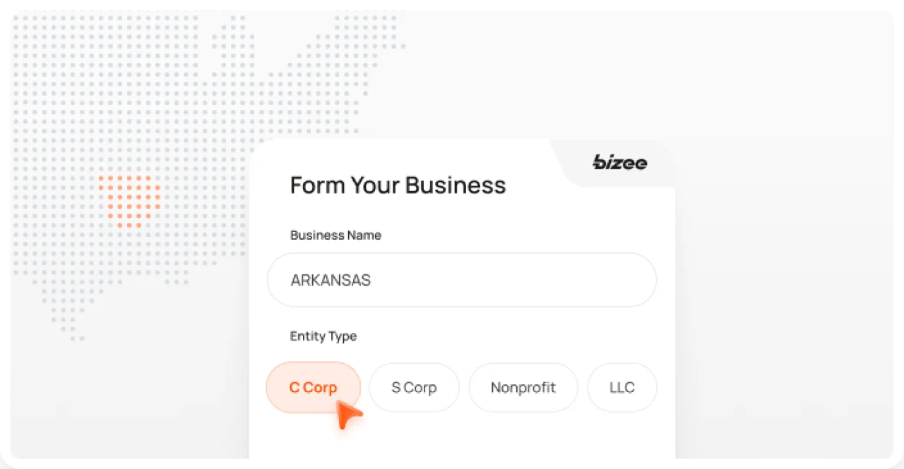 Arkansas Corp Map