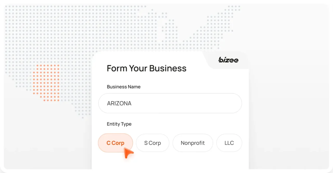 Arizona Corp Map