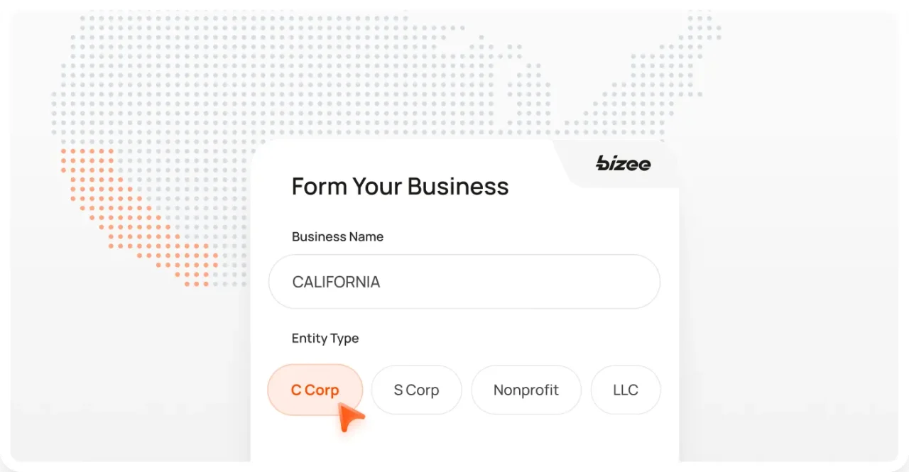 California Corp Map