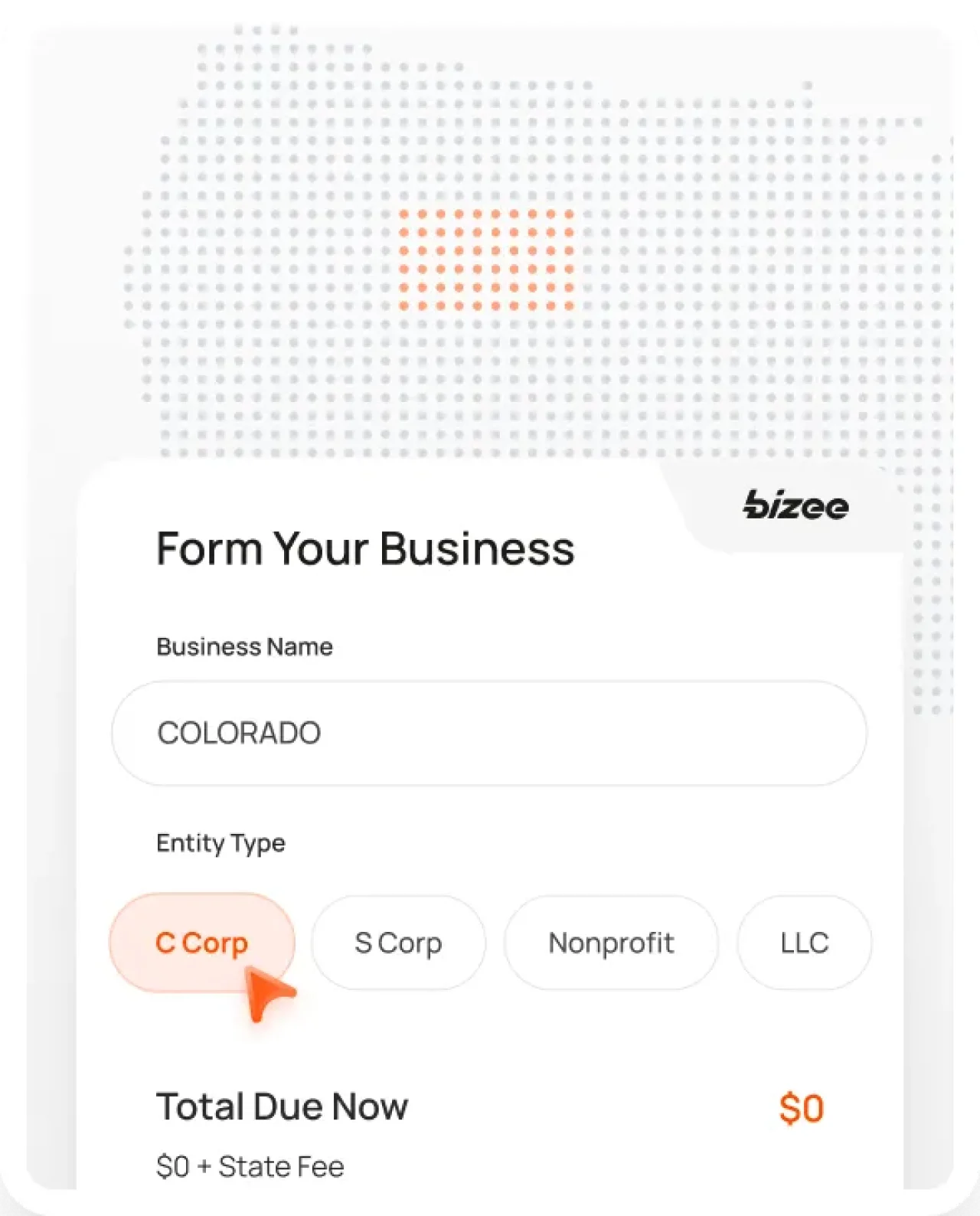 Colorado Corp Map Mobile