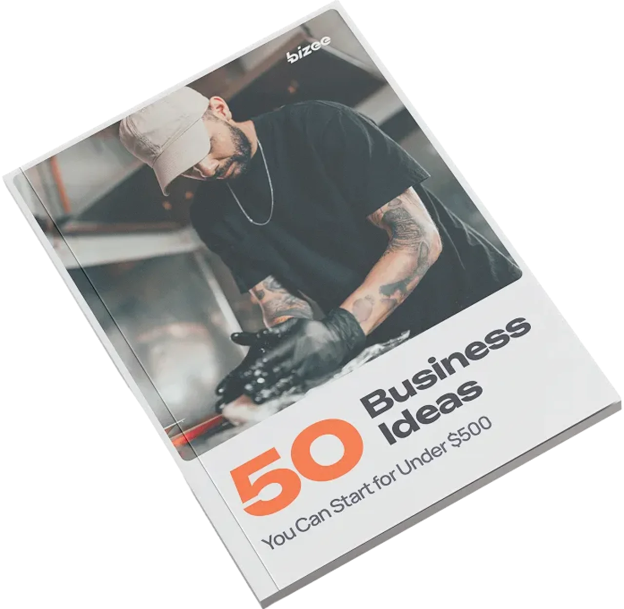 Business Ideas Book Cover Mockup 50 Under 500 2