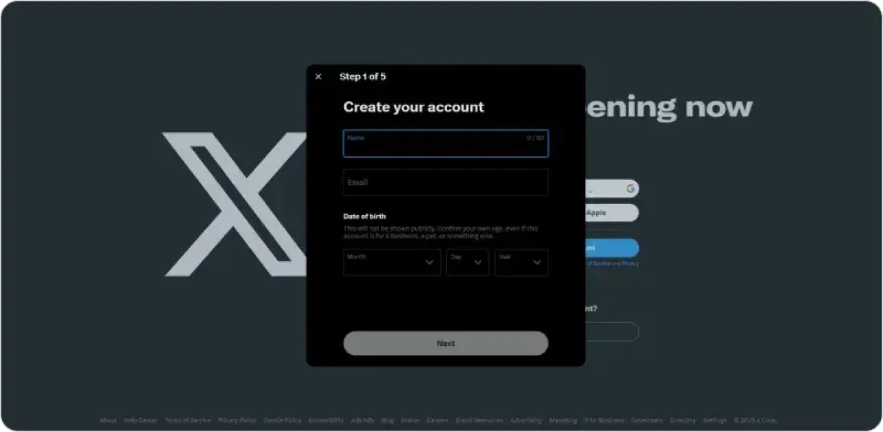 Setup X Twitter Account 2